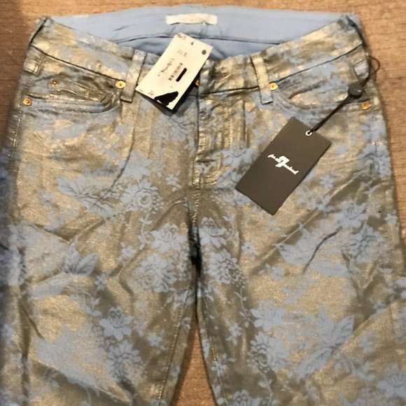 7 JEANS FOR ALL MANKIND, UNIQUE PATTERN - Picture 1 of 4